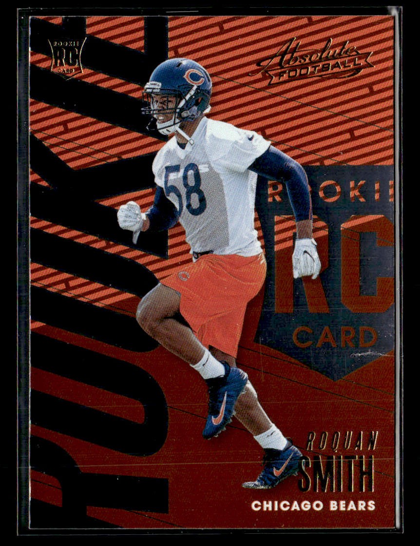 2018 Panini Absolute #136 Roquan Smith Rookie Card Chicago Bears