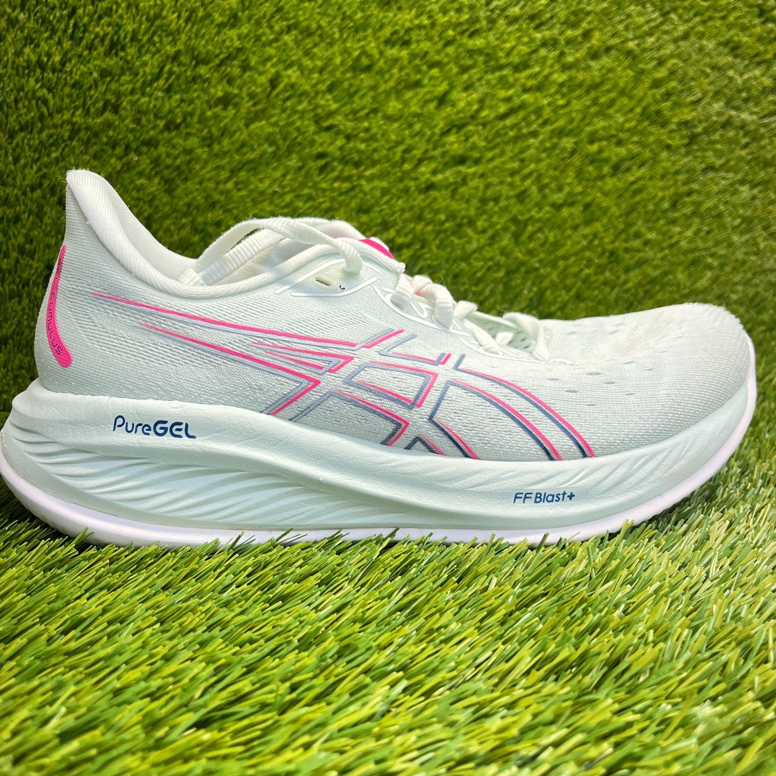 Asics Gel-Cumulus 26 Womens Size 9.5 Blue Pink Athletic Running Shoes Sneakers