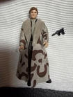 EX Star Wars Vintage 1983 Han Solo Trench Coat Complete Kenner Endor Original.