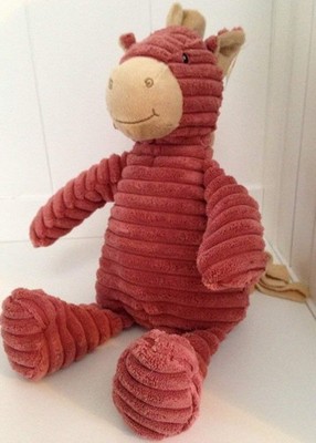 Kordy Rosy Pink Corduroy Horse Plush Stuffed Animal Toy 12'' by Unipak