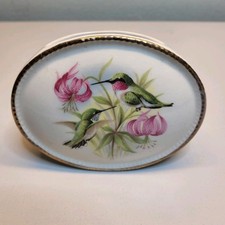 Posy Vase. Hand-painted Bird Design Vintage Szeiler