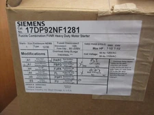 Siemens 3R Fusible Size 1 Combination 17DP92NF1281 120V Coil New Surplus