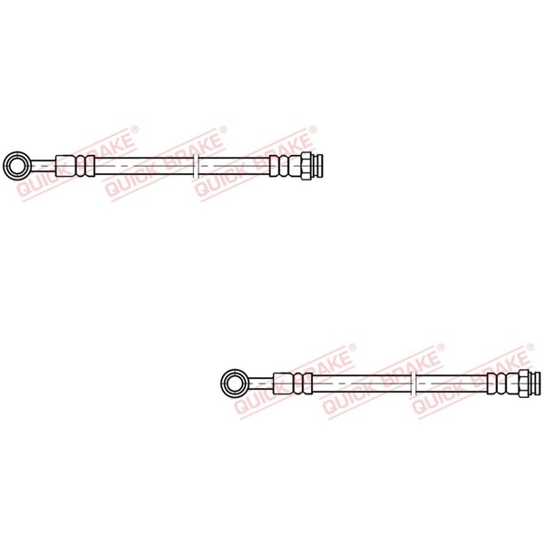 2X Quick Brake Bremsschlauch Links Rechts Passend FüR Hyundai Sonata V NF-image