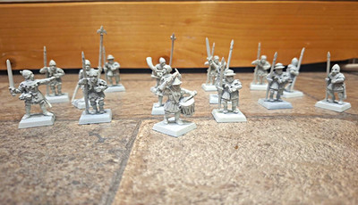 Games Workshop Warhammer Vintage Bretonnian Knights Konvolut Metallfiguren x 14