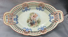 VTG Reticulated Pierced Porcelain Service Dish Females US Zone Germany