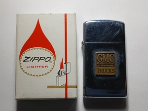1968 Vintage Zippo Lighter SLIM Vintage GMC Trucks Zippo Lighter In Original Box