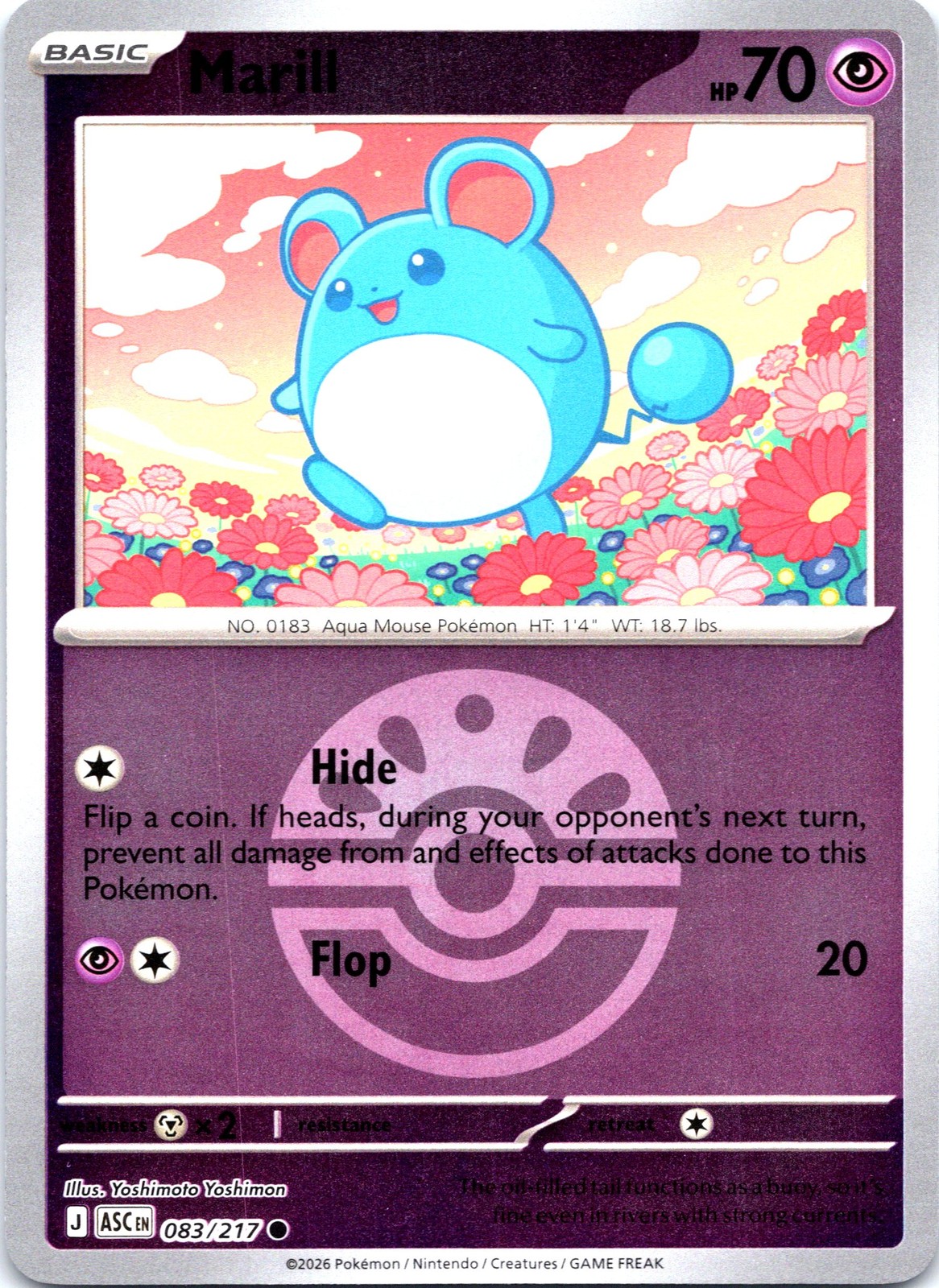 Marill - Common ME: Ascended Heroes 083/217 NM