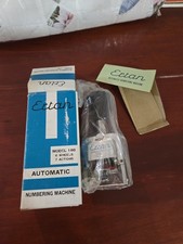 Vintage Ectan Model 188 Automatic Numbering Machine 6 Digit Germany