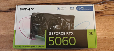 PNY GeForce RTX  5060 8GB Overclocked Dual Fan   DLSS 4   Top Zustand 09/2025