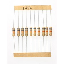 100 Pieces 1 Watts 1W 68K Ohm 5 Carbon Film Resistor Part6 68K Ohm