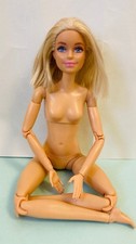 Mattel Short Haired Made To Move Yoga Pose Blonde Barbie Doll Vgc