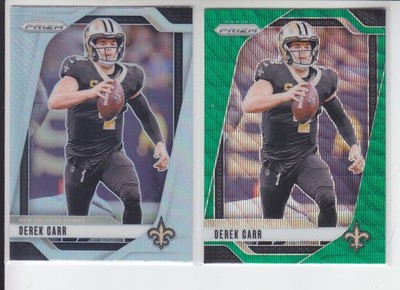 2 - 2024 Prizm DEREK CARR Silver + Green Wave Saints #203