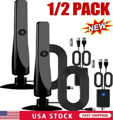 4K Rewave Antena, TV Antenna, Suction Cup TV Antenna Plug Play 3m Cable 2025