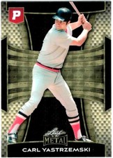 2025 Leaf Metal x Pristine #73 Carl Yastrzemski Super Prismatic Gold 1/1