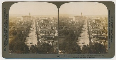 WASHINGTON DC SV - Pennsylvania Avenue from The Capitol - HC White c1901
