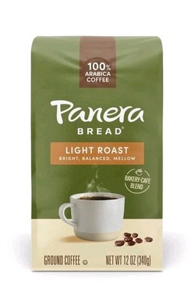 New Panera Bread Light Roast Bakery Blend Ground Coffee Bag - 12 Ounce 