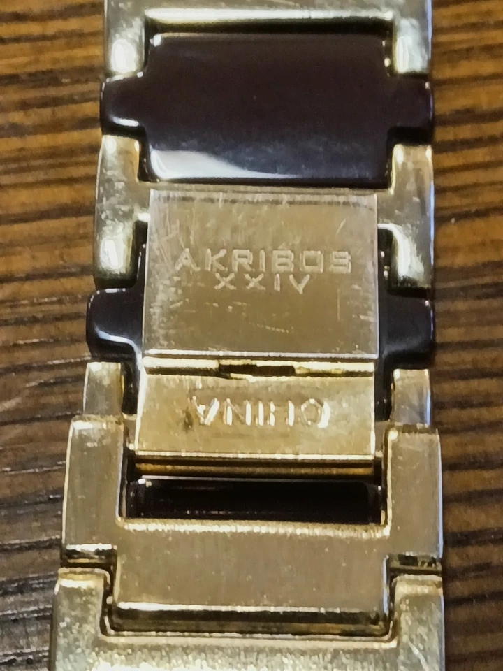 Akribos XXIV Quarts Men's Watch Gold Tone - Image 4 of 4