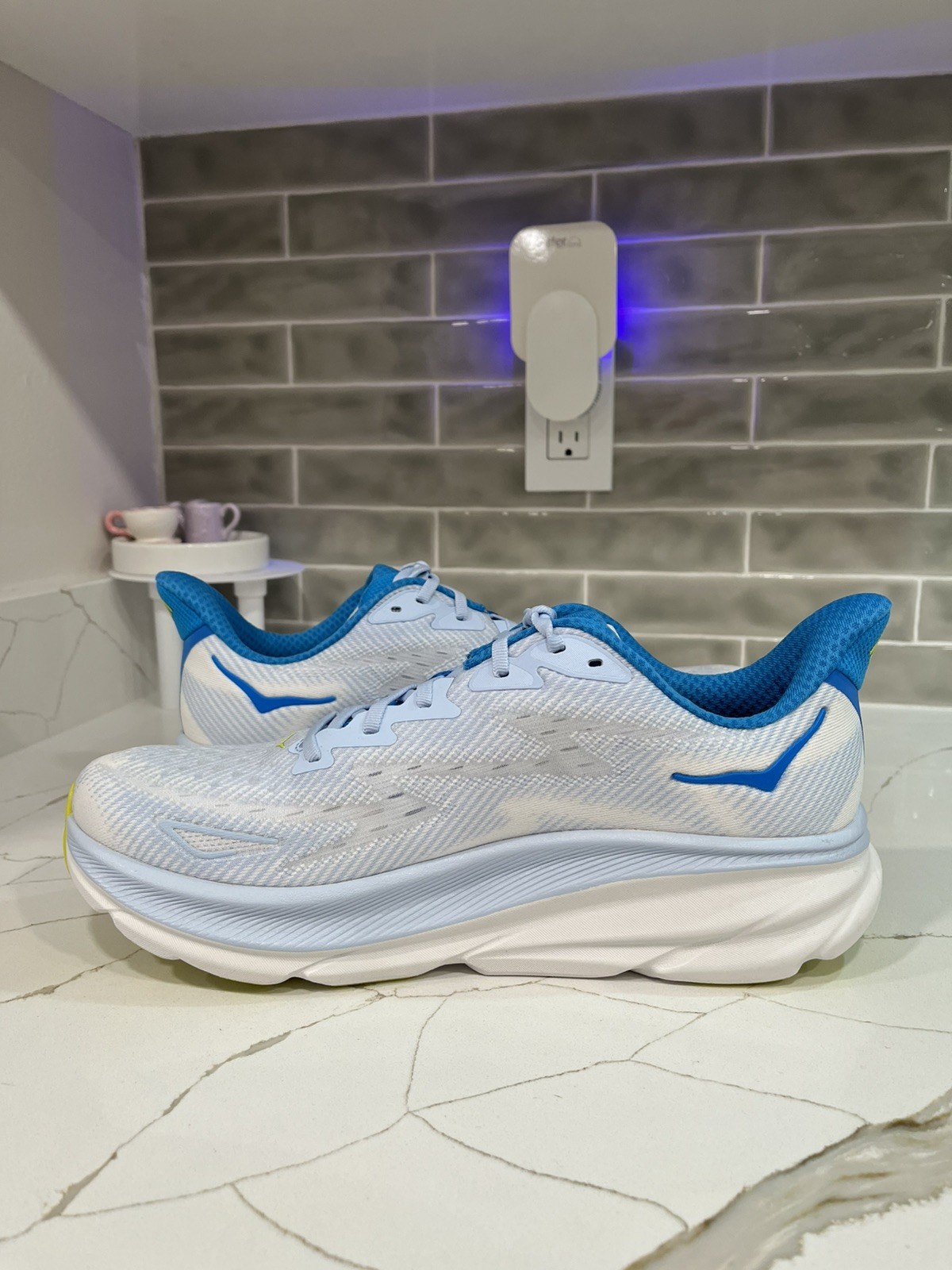 Hoka Clifton 9 Running Shoes. Men’s Size 11.5D  Color Ice Water  thumbnail 5