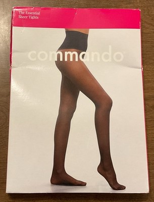 Commando The Essential Sheer Tights Black HK10T01 Size Medium NIP