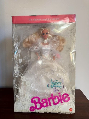 1989 Wedding Fantasy Barbie Doll by Mattel Vintage Bridal Barbie Complete NIB