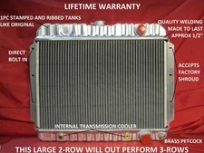 Radiator 1959 1960 1961 1962 1963 Chevrolet Impala, Bel Air, Biscayne, El Camino