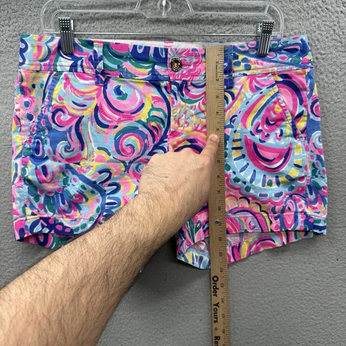 Lilly Pulitzer The Callahan Shorts Psychedelic Sunshine Resort Beach Women’s 8 - Picture 7 of 13