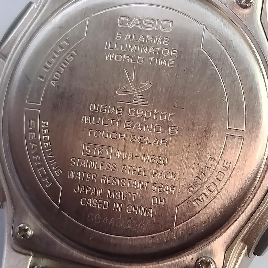 Casio Wave Ceptor Men's Watch, Radio-Controlled Solar, Analog-Digital ...