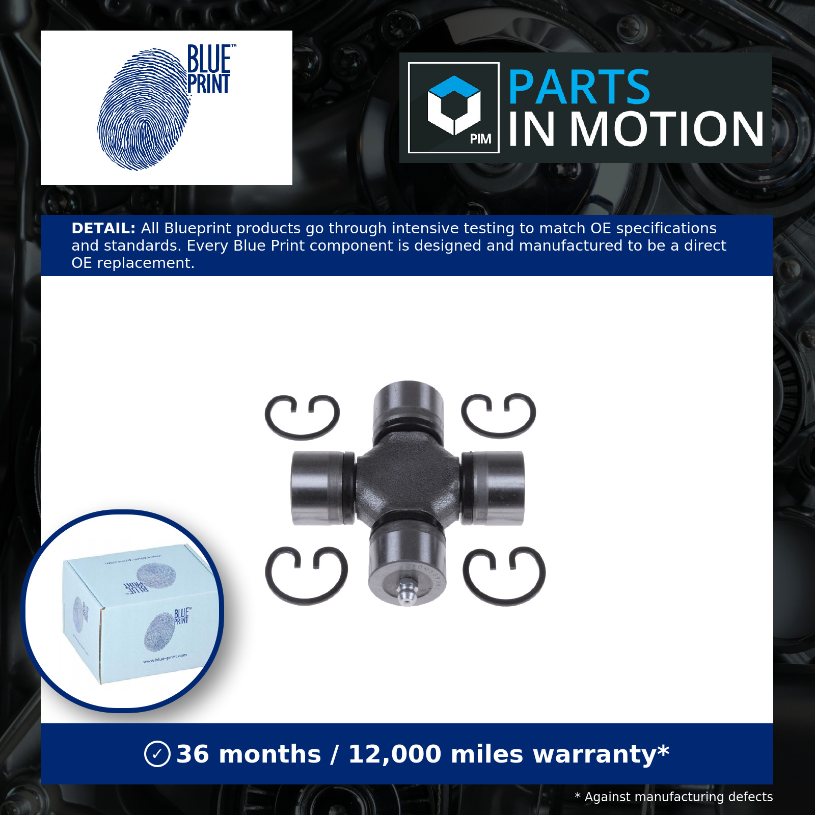 ADM53904C Propshaft Joint Rear Front Fits Ford Ranger Mazda B-Serie Blue Print - Image 12