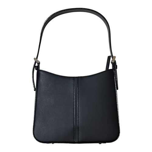 BURBERRY Shoulder Bag One Shoulder Bag Leather Black Nova Check Interior Classic