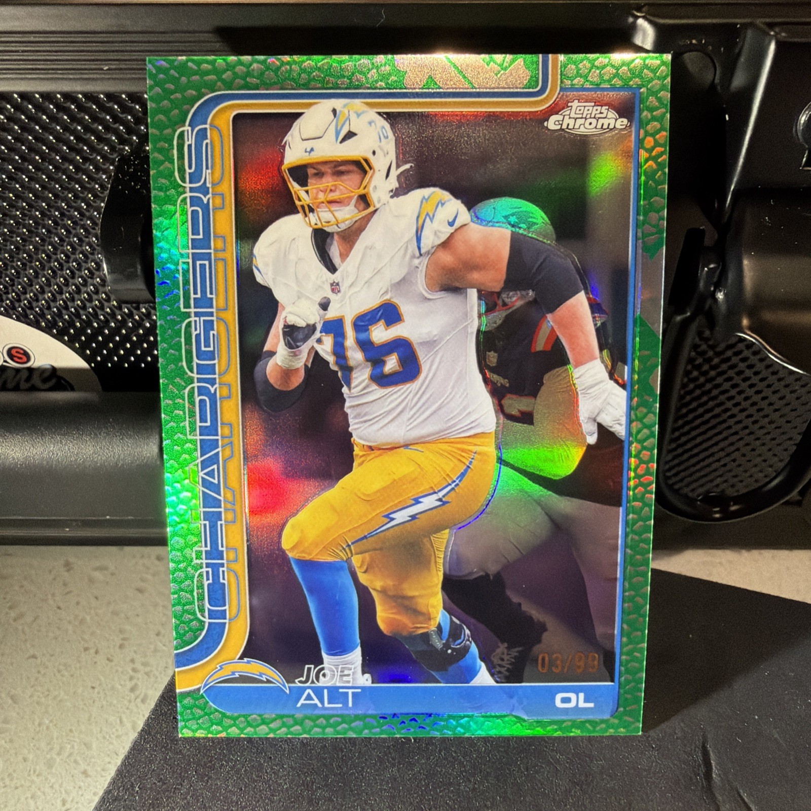 2025 Topps Chrome - Joe Alt #157 Green Refractor /99
