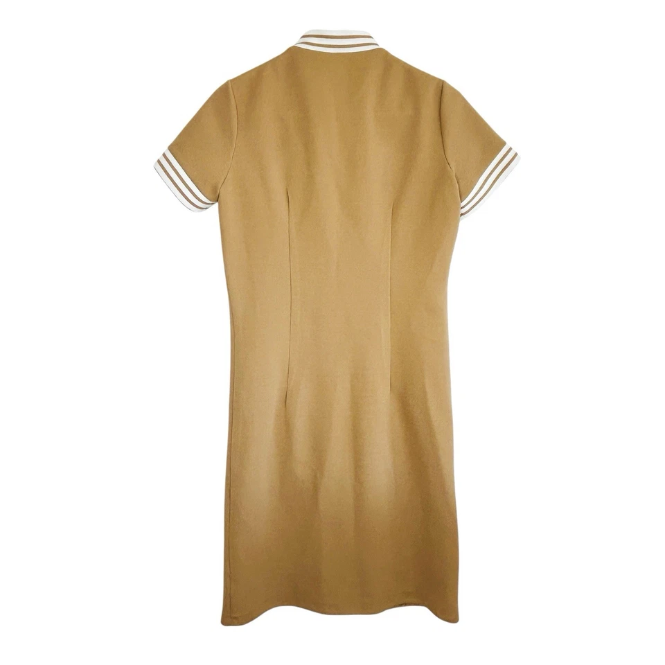 Vestido Vintage Chemise Lacoste Cremallera Completa S Athleisure Preppy Deportivo Minimalista Años 70 Foto 2 de 4