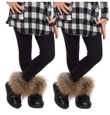 Full Cotton Leggings for Girls for Kids | Plain Cotton Leg...