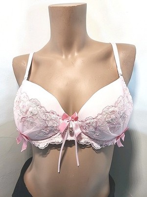Axami Pink Bow Bra Size 36C NWT