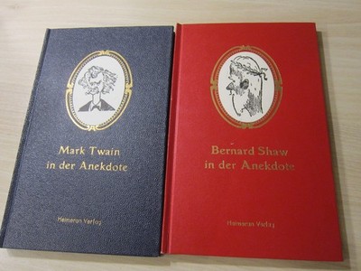 Mark Twain in der Anekdote Band 1 und Bernard Shaw in der Anekdote Band 2, 1967