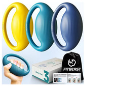FITBEAST Grip Strength Trainer Hand/Finger Exerciser Stress Balls 3 Pack