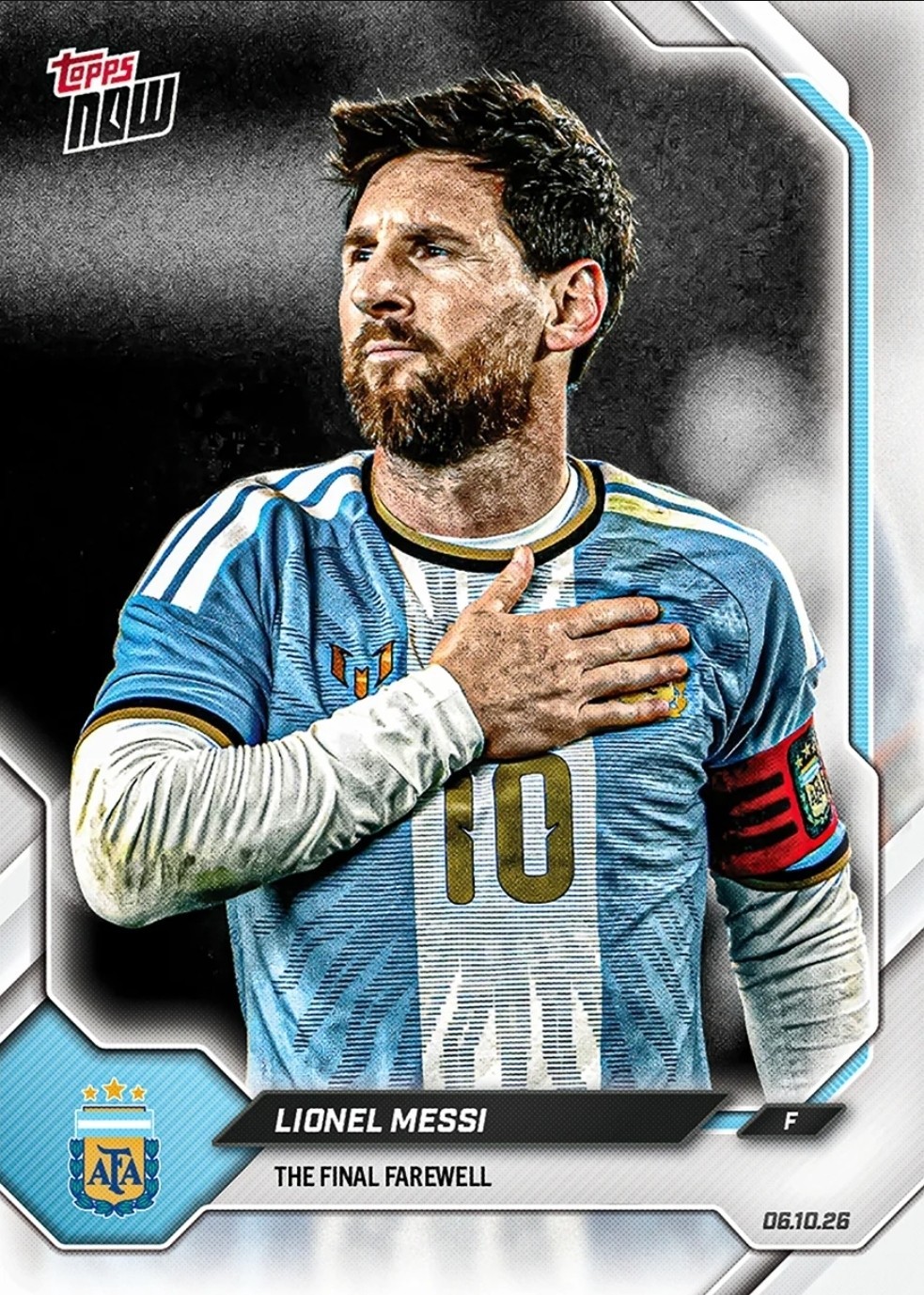 Lionel Messi - 2026 Argentina Topps NOW® - Final Farewell Presale 