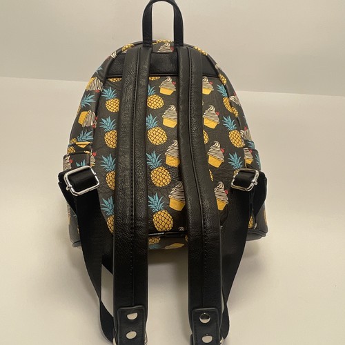 Disney Parks Loungefly Dole Whip Pineapple Swirl Mini Black Backpack Bag - Picture 13 of 15