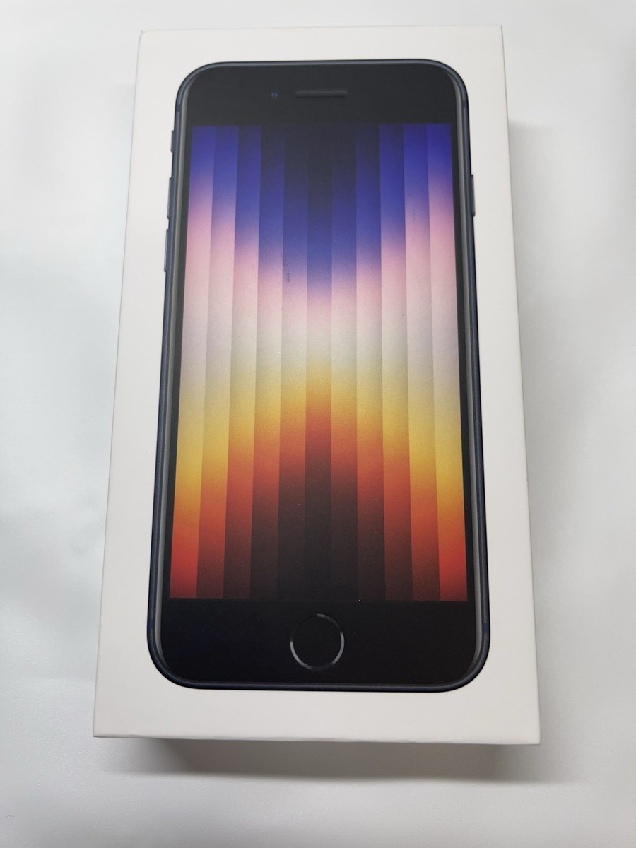 New Factory Sealed- Verizon Apple iPhone SE3, 64GB, Midnight New Factory Sealed- Verizon Apple iPhone SE3, 64GB, Midnight