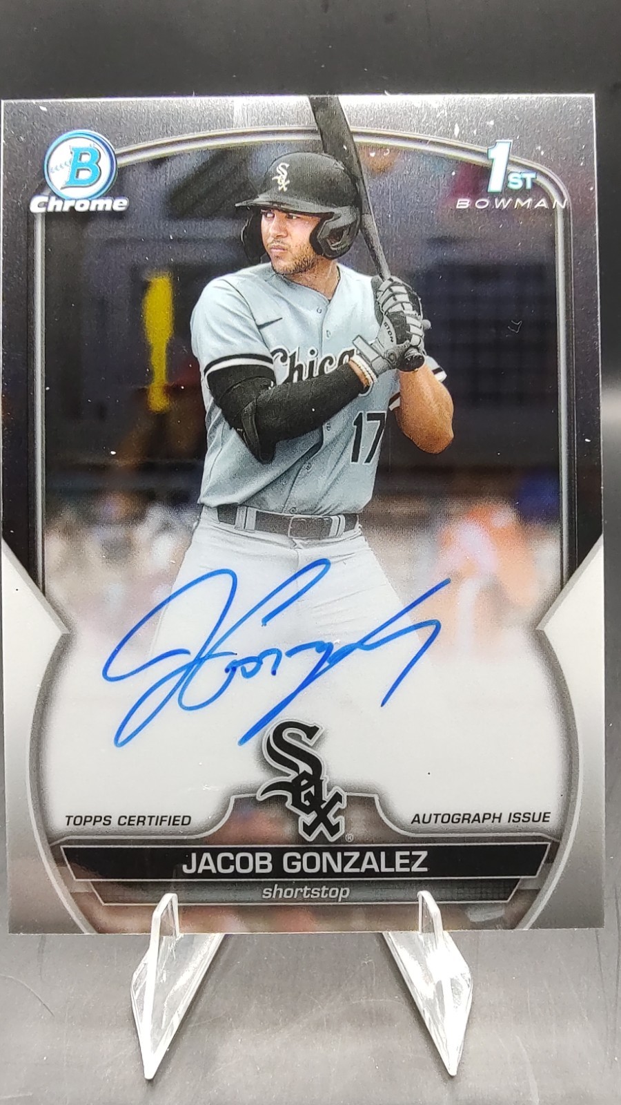 2023 Bowman Draft Jacob Gonzalez Chrome Auto Refractor 1st Prospect #/499