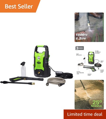 #ad Electric 1500 PSI Pressure Washer Lightweight amp; Versatile Outdoor Cleaner $247.99