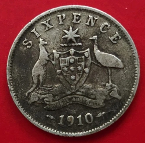Edward VII Sixpence coin from a recent eBay sale