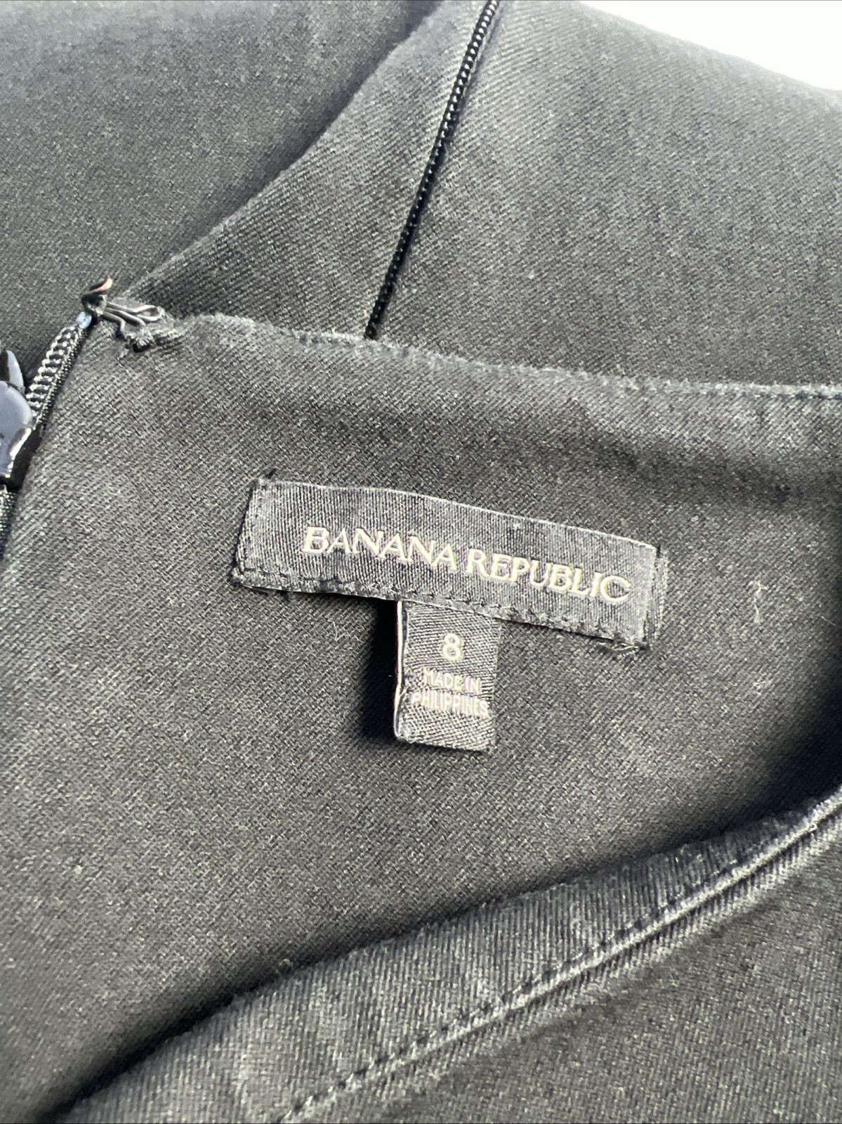 BANANA REPUBLIC Solid Black Stretch Square Neck S… - image 5