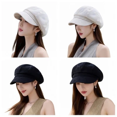 Women's Lightweight Beret Newsboy Cap Breathable Summer Sun Hat Paperboy hat - Image 1 of 4