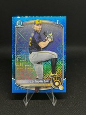 2025 Bowman Draft - Chrome JD Thompson #BDC-14 Blue Mojo Refractor /150 (RC)