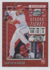 2019 Panini Chronicles Contenders Optic Ruby Wave Prizm /199 Carter Kieboom 7l6