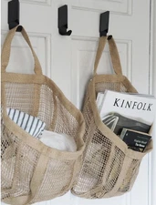 Ikea Lustigkurre Jute Hanging Basket X 3 Units Natural Storage Organization NEW!