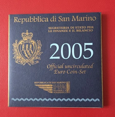 COFFRET BU SAN MARIN 2005 - 8 PIECES + 5 € - Photo 1/3