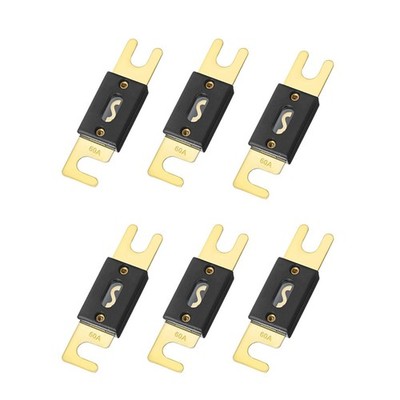 6PCS 60Amp/60A ANL Fuse, Blade Fuse for Marine Car Vehicle Audio and