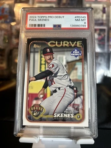 2024 Topps Paul Skenes Pro Debut #PD140 PSA 8 RC Altoona Curve Pirates