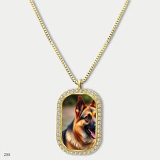 Amazing Cute German Shepherd Dog Breed Fashion Pendant Necklace Chain Photo Dog